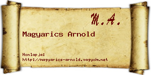 Magyarics Arnold névjegykártya